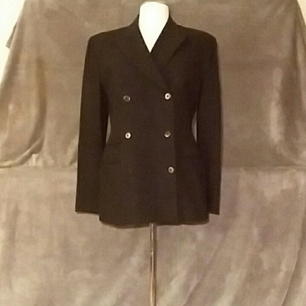 Donna Karan 100% Wool Blazer